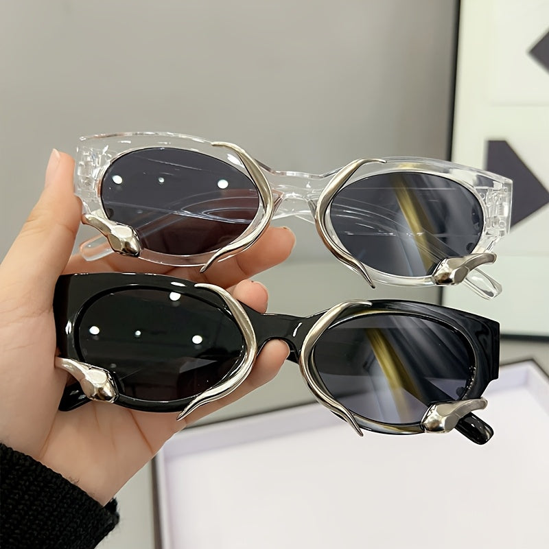 1 Pair Oversized Small Face Glasses for & Men - Round/Big Face Korean- Style PC Frame, Minimalist Round Glasses (No- temples/arms) - Lightweight Everyday Eyewear, -Korean Beauty Device for Sensitive Eyes