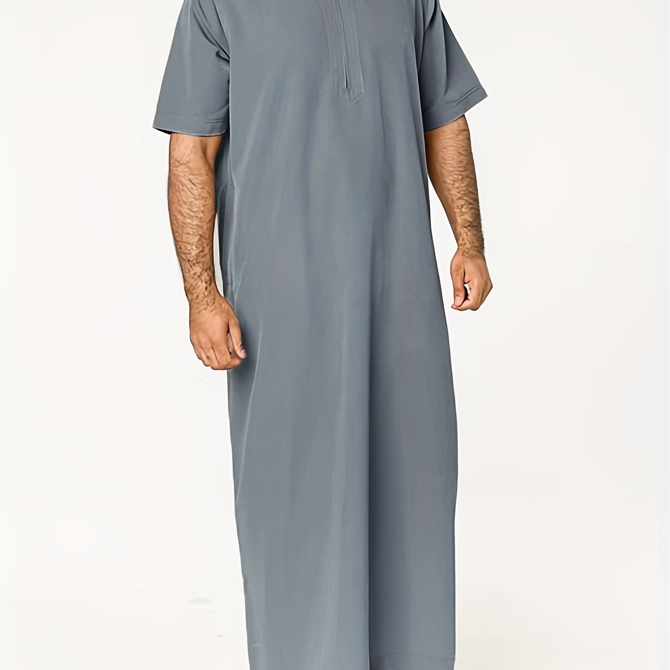 Ramadan Thobe - Exclusively Designed for Men, Long Sleeve Elegant Robe, Traditional Abaya Dress, Comfortable Clothing, Inspired by Saudi Arabic Culture, Jubba and Dishdasha Style, Perfect for Ramadan Celebrations