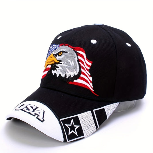 Flag USA Eagle Baseball Cap Embroidery Casual Breathable Sports Hat Outdoor Sunscreen Dad Hats For Women Men