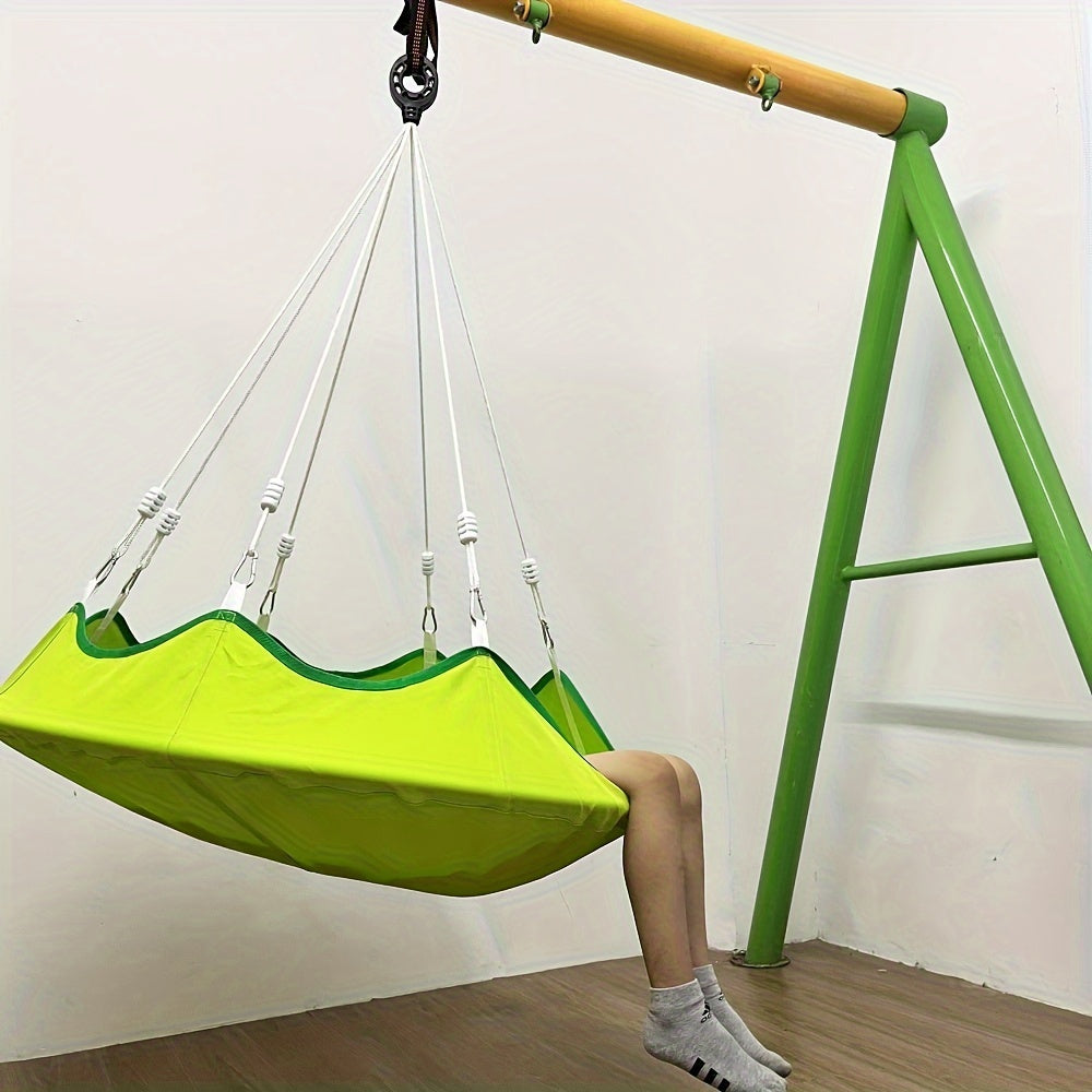 Durable Oxford Fabric Hammock Chair with High-Strength Steel Frame - Round Swing Bed for Indoor/Outdoor Use, Perfect for Patio, Garden, and Camping, White, Hammock Swing Chair, Garden Relaxation, Modern Hammock, Hammock For Bedroom, Hanging Chair