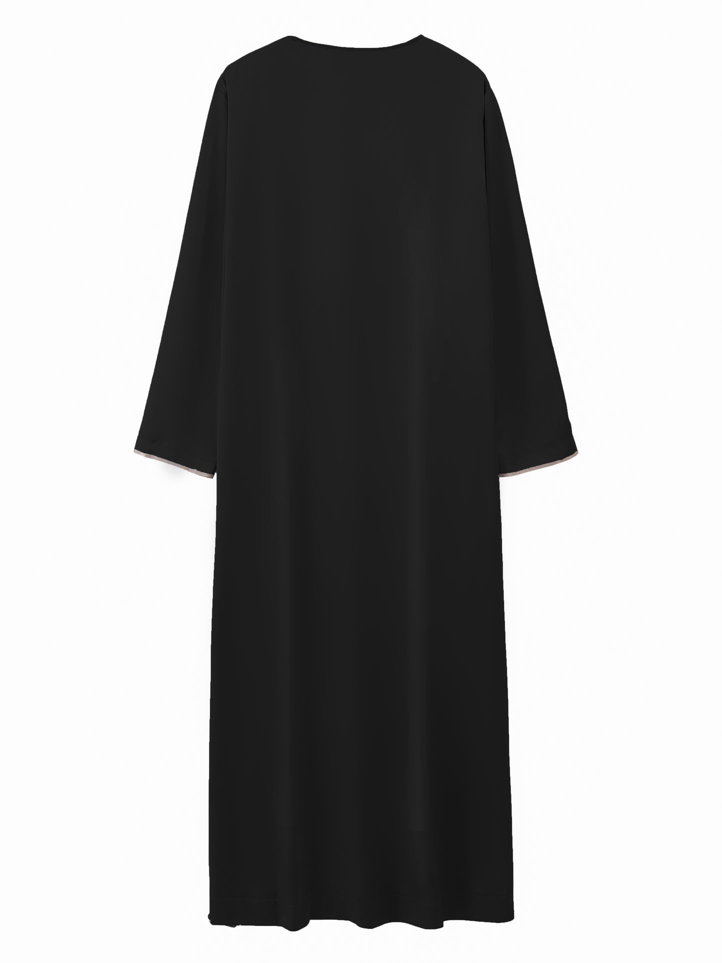 Eid Al-Adha Men's Ethnic Long Sleeve kandura, Arabic Long Gown Thobe For Men