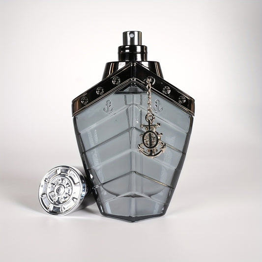 100ml Men'S Eau de Toilette - Long-Lasting Charm with Ebony & Woody Notes, Alcohol-Free, Perfect for Daily Wear & Valentine'S Day Gift, Elegant Septic System Bottle, Ideal for Father'S Day, Halloween, Christmas, Thanksgiving