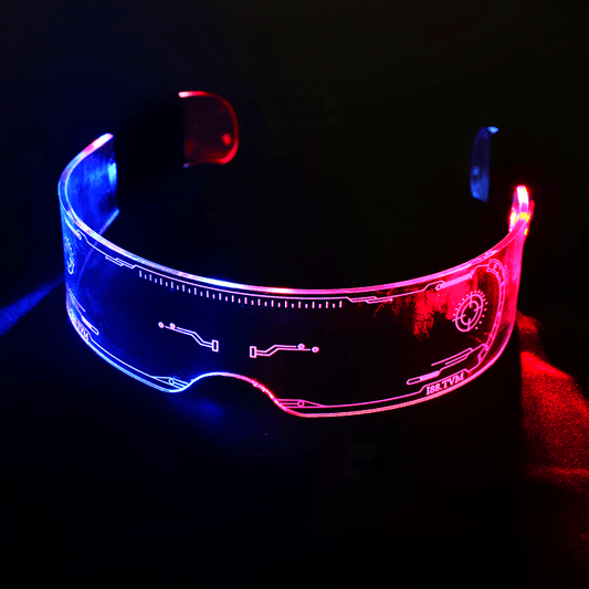 1PC LED Glasses Punk Style Light Up Glasses With Fantasy 7 Colors