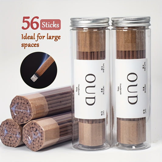 100g, Oud Thick Incense Sticks, As A Premium-grade Agarwood Incense, Made Of Aged Agarwood, with Long-lasting Fragrance with Dense Smoke, Honey Floral Woody Notes, Ideal of Family Gathering, Tea Rooms, Cafes, Meditation, and as a Festive Gift, Incense Ma