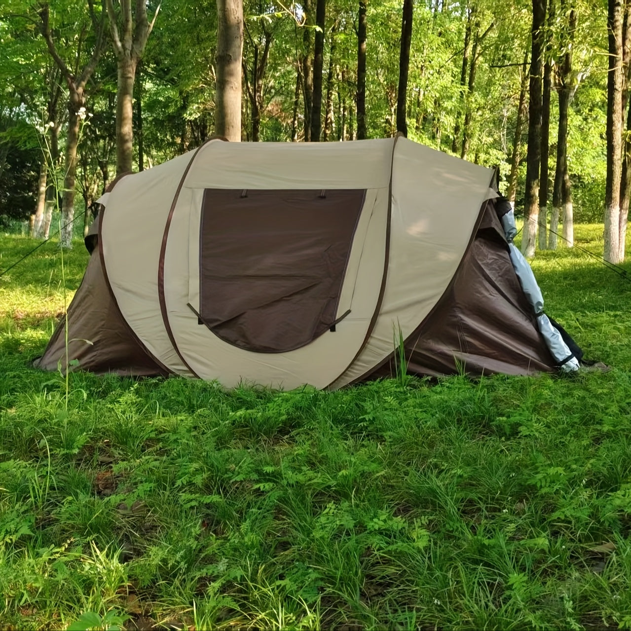 New Boat-Shaped Design No-Installation Outdoor Camping Tent, Suitable for 5–8 People – Ideal for Traveling, Camping, and Disaster