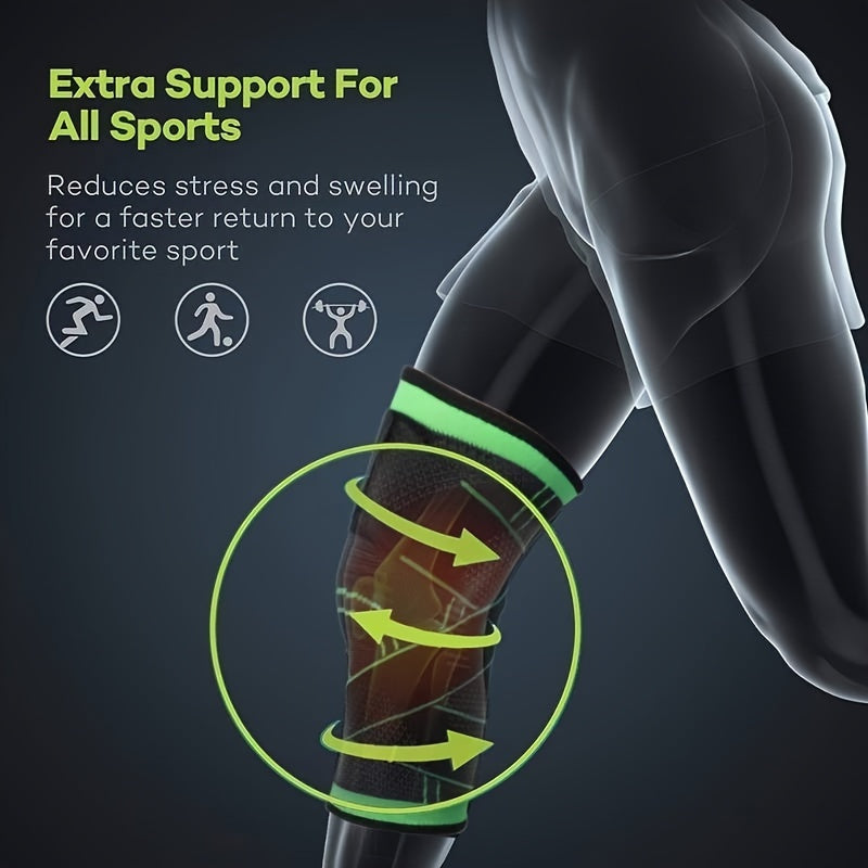 1PC Order A Size Up, Unisex Compression Knee Sleeve, Knee Brace For Men Women, Knee Support For Meniscus Tear Arthritis ACL MCL Faster Recovery