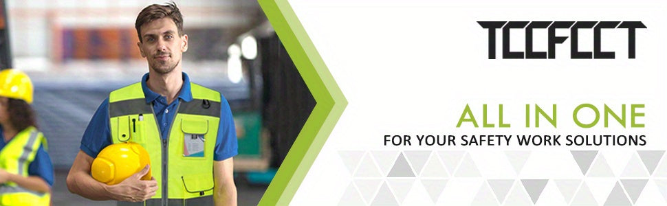 High Visibility Safety Vest with 9 Pockets for Men and Women - Premium 120g Fabric with Reinforced Sewing - Ideal for Construction, Surveyors, Drivers, and Warehouse Workers - Meets ANSI/ISEA Standards - Yellow