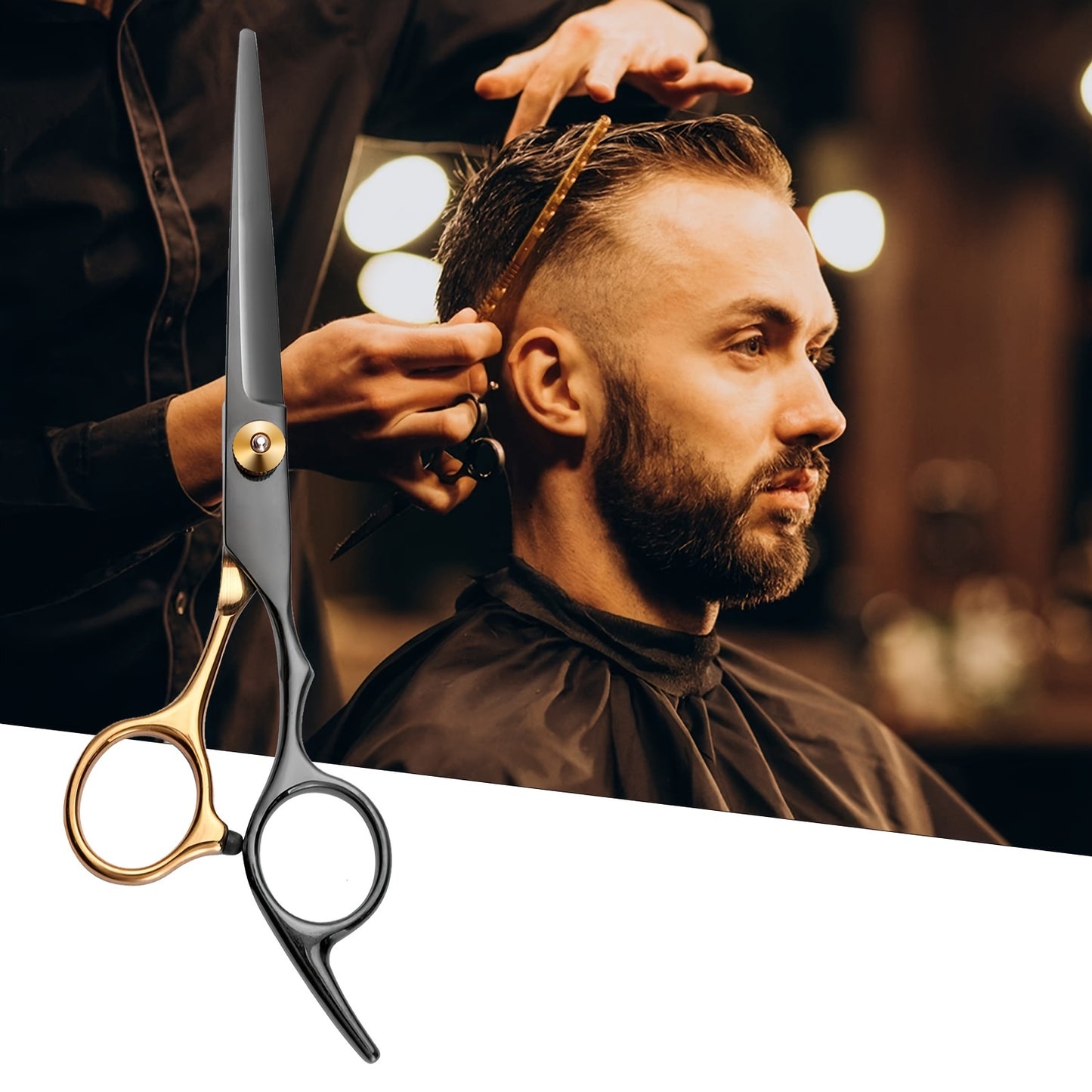 8 PCS Hair Cutting Scissors Kit, Professional Barber Shears Set With Hair Scissors Thinning Shears, Haircutting Sheers Hair Cut Blending Salon Scissor For Men Women Pet