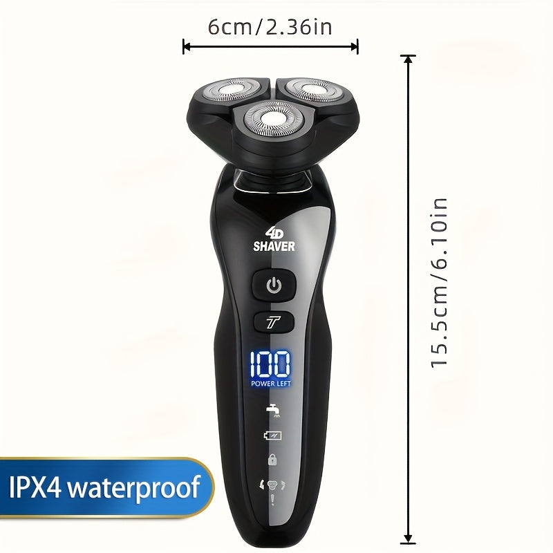 MIGUAN Electric Razor For Men, Dry & Wet 3D Men Electric Shaver Rechargeable Rotary Shaving Machines, Father's Day Gift For Father Dad Men Husband Boyfriend