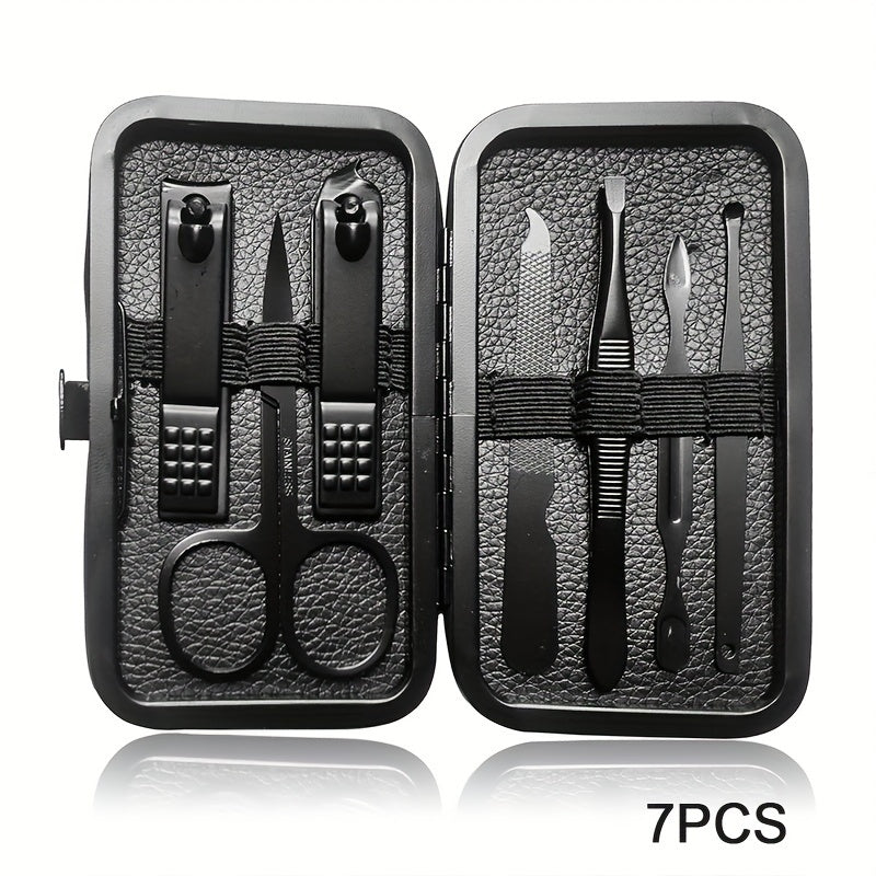 Professional Pedicure Nail Scissors Set - 7/10/12/16/18 Pcs Nail Care Tools, Nail Cutter Nail Clipper Nail Files With Portable Case For Men And Women
