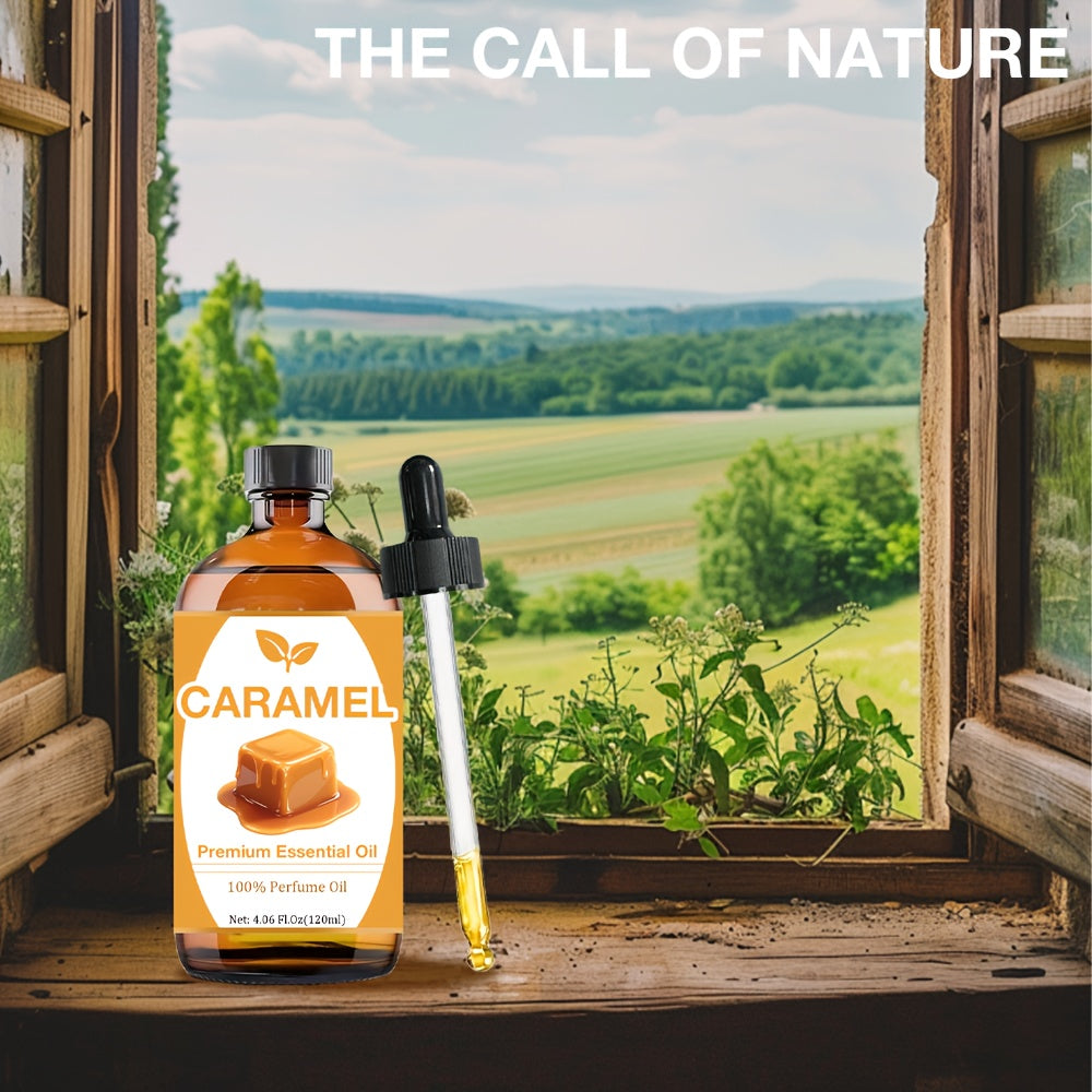 Caramel Essential Oil for Hair, Nails and Light Beige - 120ml, Refreshing Texture, Suitable for All Light Beige Types, Massage, Bath, Face and Eyelashes Use All Day Multi-purpose Use, Yoga, Crafts, Meditation, Cleansing and Bathing - Holiday, Birthday Gi
