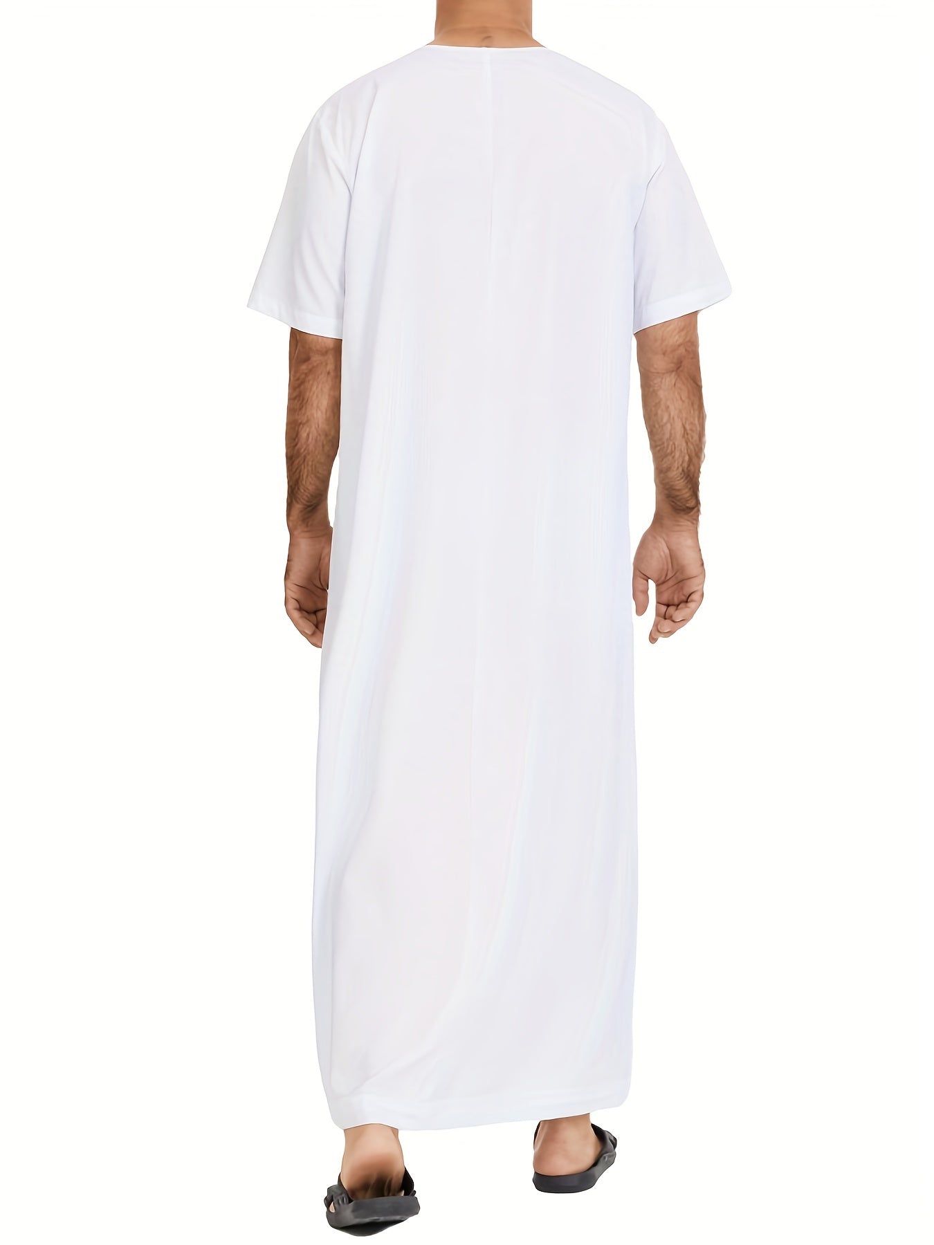 Ramadan Thobe - Exclusively Designed for Men, Long Sleeve Elegant Robe, Traditional Abaya Dress, Comfortable Clothing, Inspired by Saudi Arabic Culture, Jubba and Dishdasha Style, Perfect for Ramadan Celebrations